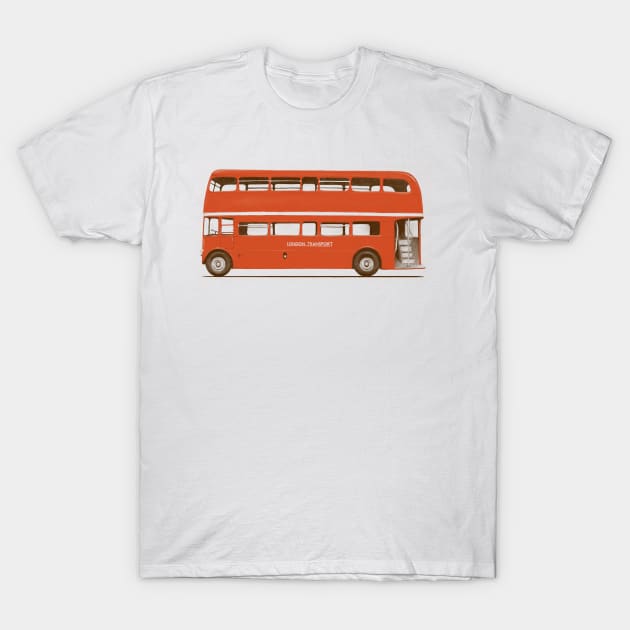 Red London Bus T-Shirt by speakerine